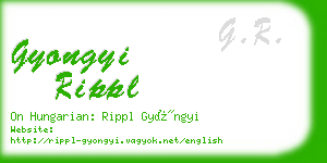 gyongyi rippl business card